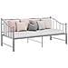 Telaio Divano Letto Estraibile Grigio In Metallo 90x200 Cm - Foto miniatura 9