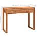 Scrivania con 2 Cassetti 100x40x75 cm in Legno di Teak - Foto miniatura 8