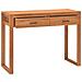 Scrivania con 2 Cassetti 100x40x75 cm in Legno di Teak - Foto miniatura 9