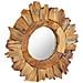 Specchio Da Parete 40 Cm In Legno Di Teak Rotondo - Foto miniatura 6