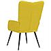 Sedia Relax Giallo Senape in Velluto - Foto miniatura 4