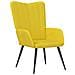Sedia Relax Giallo Senape in Velluto - Foto miniatura 1