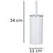 Contenitore Spazzola Inca White + Scopino Wc, - Foto miniatura 2