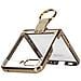 Cover Anello Per Samsung Galaxy Z Flip5 Policarbonato Serie Flexyring Bordo Oro - Foto miniatura 4