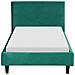 Letto Velluto Fitou 90 X 200 Cm Verde Scuro - Foto miniatura 6