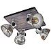 Spot Rustico Country Barnstaple Legno Marronemarrone Patinato 4 Luci E27 40w - Foto miniatura 1