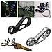 Gancio Edc Piccolo Con Clip A Molla, 12 Pezzi Black - Foto miniatura 2