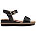 Black Casual Open Sandals Sandali Pelle Scarpe Donna Nero Eu 36, 1-28222-42 001 - Foto miniatura 2