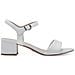 White Casual Open Sandals Sandali Pelle Scarpe Donna Bianco Eu 38, 1-28250-42 100 - Foto miniatura 2