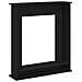 Cornice per Camino Rovere Nero 75x20x87,5 cm in Truciolato - Foto miniatura 4