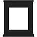 Cornice per Camino Rovere Nero 75x20x87,5 cm in Truciolato - Foto miniatura 5