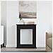 Cornice per Camino Rovere Nero 75x20x87,5 cm in Truciolato - Foto miniatura 8