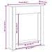 Cornice per Camino Rovere Nero 75x20x87,5 cm in Truciolato - Foto miniatura 9