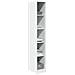 Armadio Bianco 30x50x200 Cm In Legno Multistrato - Foto miniatura 3