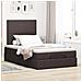 Struttura Letto Pouf Con Materasso 120x200 Cm In Tessuto - Foto miniatura 3