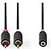 CABW22255AT10 cavo audio 1 m 2 x RCA RCA Antracite - Foto miniatura 1