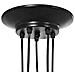 Lampada a Sospensione con 5 Portalampada E27 in Metallo Nero - Foto miniatura 8