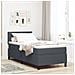 Letto con Box Spring e Materasso Grigio Scuro 90x200 cm Tessuto di Velluto - Foto miniatura 2