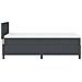 Letto con Box Spring e Materasso Grigio Scuro 90x200 cm Tessuto di Velluto - Foto miniatura 9