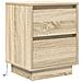 Comodino con Luci LED Rovere Sonoma 38x34x50 cm - Foto miniatura 3