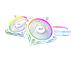 Ventole ARGB Prime MR120 Fan ARGB Reverse 12 cm Kit 3 Pezzi Case PC Colore Bianco - Foto miniatura 1