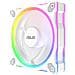 Ventole ARGB Prime MR120 Fan ARGB Reverse 12 cm Kit 3 Pezzi Case PC Colore Bianco - Foto miniatura 9