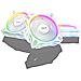 Ventole ARGB Prime MR120 Fan ARGB Reverse 12 cm Kit 3 Pezzi Case PC Colore Bianco - Foto miniatura 16