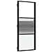 Porta Interna Nero 83 x 201.5 cm Vetro temperato, Alluminio - Foto miniatura 1