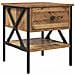 Comodino con cassetto Legno vecchio 40 x 42 x 45 cm - Foto miniatura 1