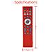 Custodia Protettiva In Silicone Compatibile Con Telecomando Tv Hisense Erf6f80h - Antiscivolo, Antiurto Red - Foto miniatura 2