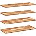 Mensole da Parete 4 pz 100x30x2 cm Legno Acacia Rifinito a Olio - Foto miniatura 1