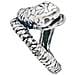 Anello Snake1 In Argento Invecchiato - Foto miniatura 5