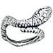 Anello Snake1 In Argento Invecchiato - Foto miniatura 6