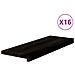 Gradini 16 pz Marrone Scuro 70x25x2 cm Legno Massello Rovere - Foto miniatura 1