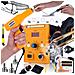 Stazione Saldante Hot-air 858d Set - 700w, 3 Ugelli, Regolazione Temperatura 100-500°c | Saldatura E Riparazione Plastica - Foto miniatura 1