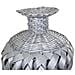 Vaso In Bambù Laccato Argento 15x26x36h - Foto miniatura 2