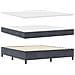 Letto a molle con testiera Grigio scuro 200 x 180 cm Poliestere - Foto miniatura 6