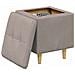 Pouf contenitore con cuscino Talpa 40 x 40 x 45 cm Tessuto - Foto miniatura 3