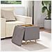 Pouf contenitore con cuscino Talpa 40 x 40 x 45 cm Tessuto - Foto miniatura 4