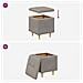 Pouf contenitore con cuscino Talpa 40 x 40 x 45 cm Tessuto - Foto miniatura 9
