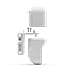 UVC-G3-FLEX-PWM-WT-3 kit di fissaggio Bianco Policarbonato (PC), Gomma - Foto miniatura 2