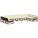 Set di divani da esterno con cuscino 10 pcs Naturale e Crema - Foto miniatura 1