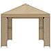 Gazebo 4 × 3 m Beige Poliestere e Acciaio 190 gsm - Foto miniatura 4