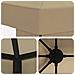 Gazebo 4 × 3 m Beige Poliestere e Acciaio 190 gsm - Foto miniatura 5