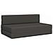 Divano Letto Pieghevole Grigio Scuro 152 x 86,5 x 60 cm Tessuto - Foto miniatura 1