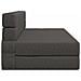 Divano Letto Pieghevole Grigio Scuro 152 x 86,5 x 60 cm Tessuto - Foto miniatura 4