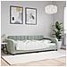 Letto da Giorno Grigio Chiaro 100x190 cm in Velluto - Foto miniatura 2