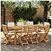 Sedie Bistro da Giardino 8 pcs Bianco Crema 38 x 46 x 85 cm - Foto miniatura 2
