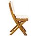 Sedie Bistro da Giardino 8 pcs Bianco Crema 38 x 46 x 85 cm - Foto miniatura 7