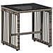 Set di Mobili da Esterno 7 pcs Grigio e Blu Navy polyrattan - Foto miniatura 6